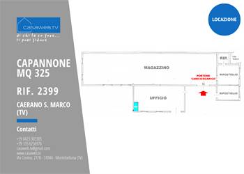 Capannone 335 mq Caerano S. Marco (TV) Rif. 2399