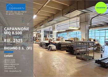 Capannone 8.500 MQ a Bassano del Grappa (VI) Rif. 2525